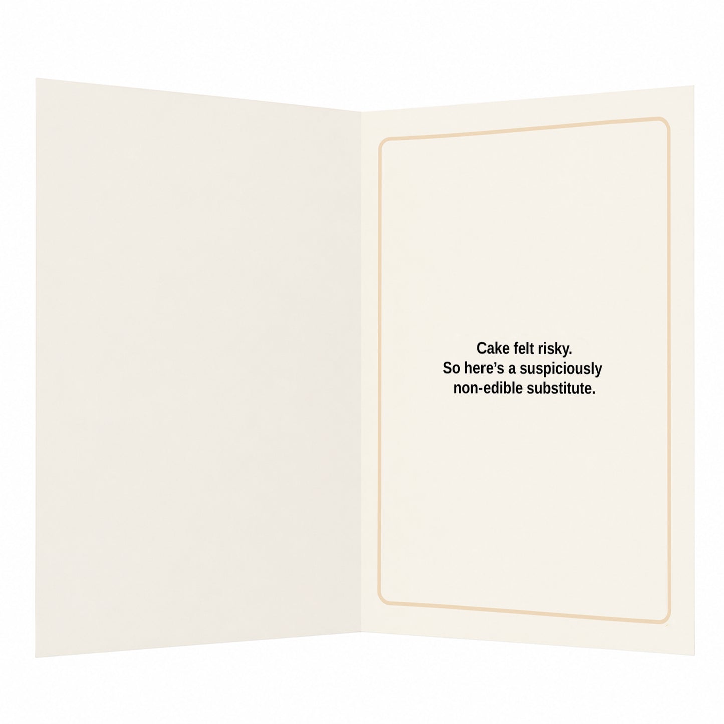 Envelope Cake Suspicious Humorous Birthday Card