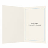 Try Not to Panic Publicly Open Greeting Card