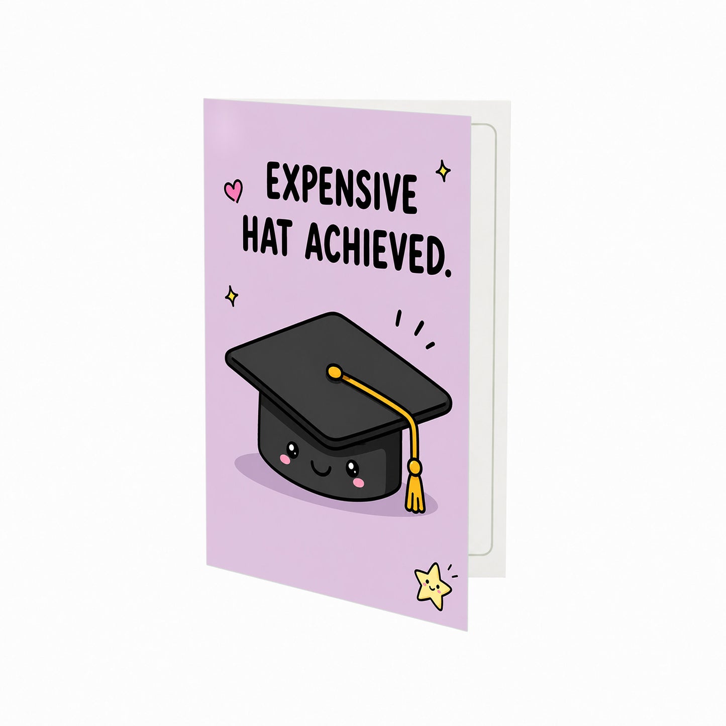 Expensive Hat Achieved Graduation Greeting Card