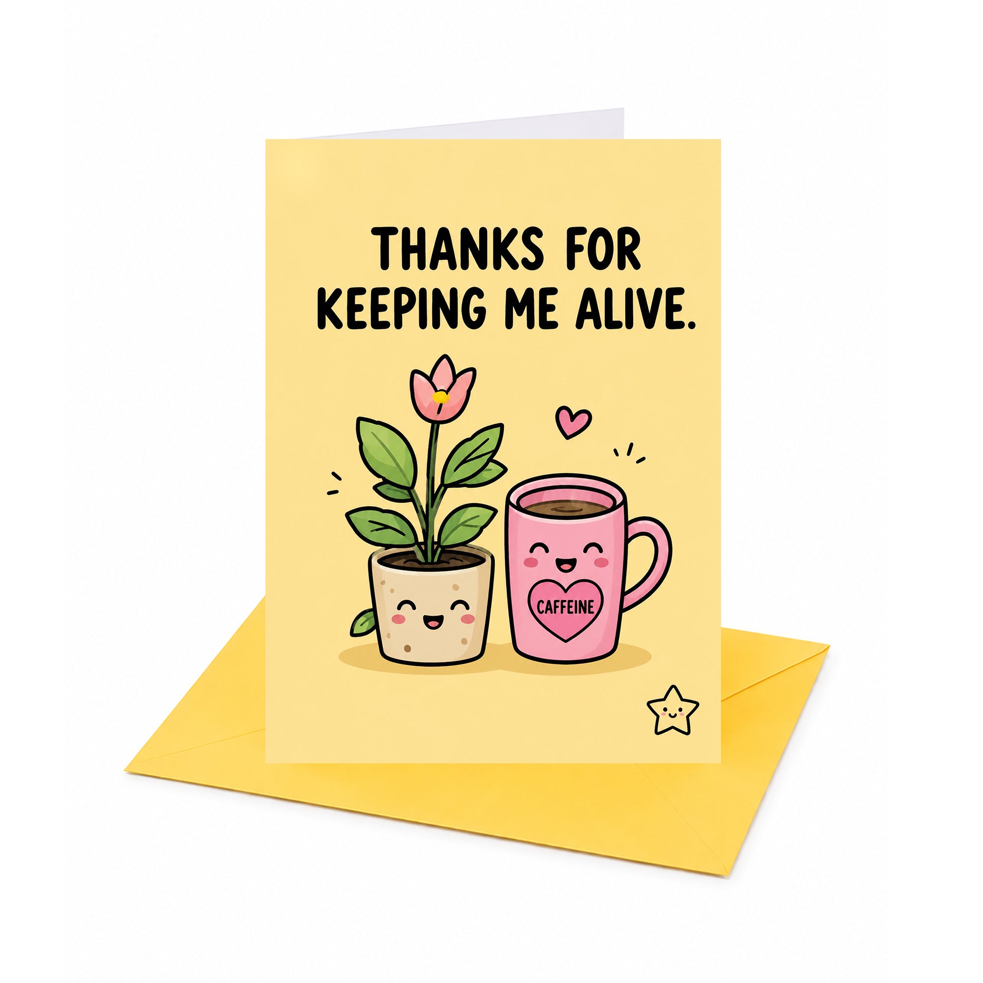 Thanks for Keeping Me Alive Open Greeting Card