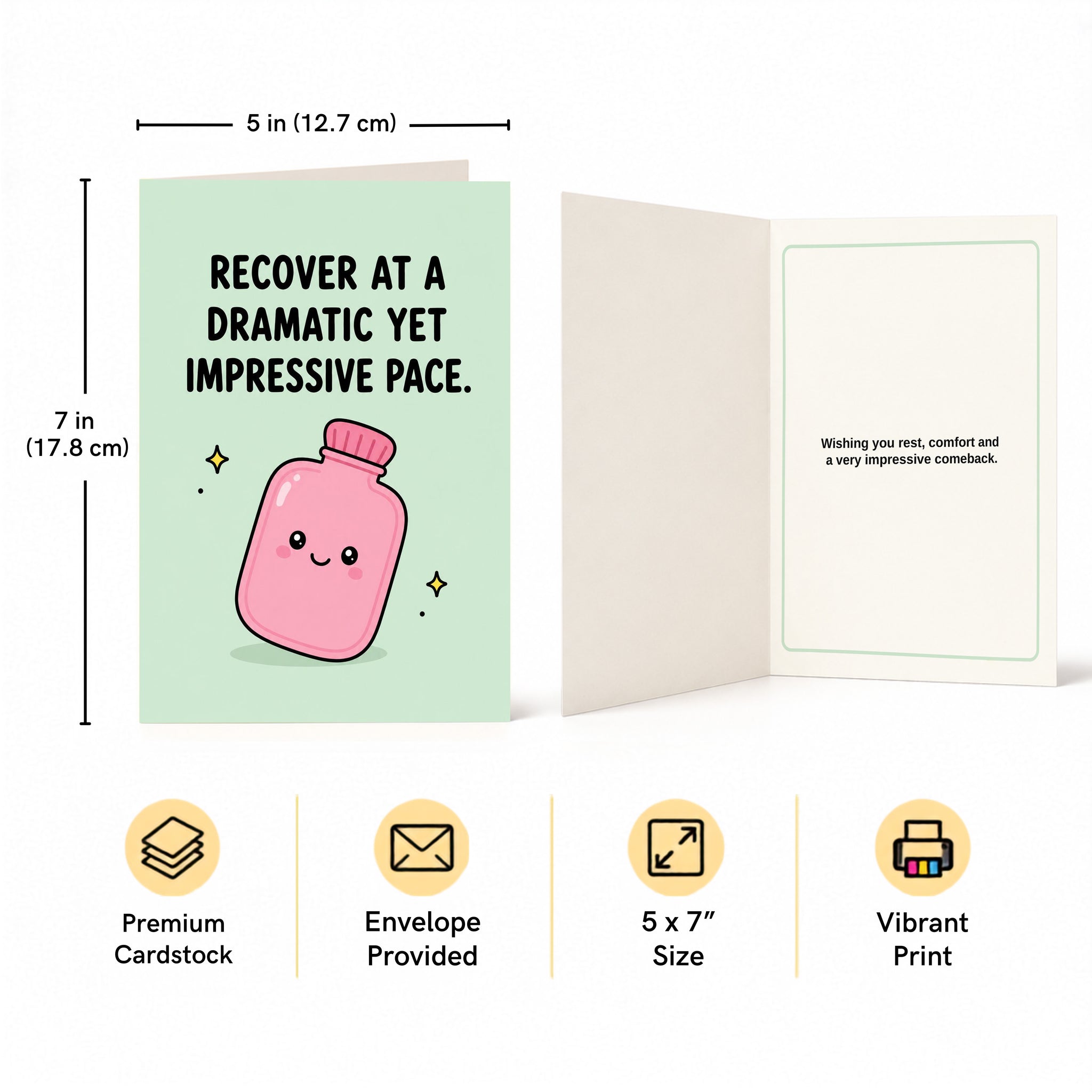 Recover at a Dramatic Yet Impressive Pace Get Well Soon Card