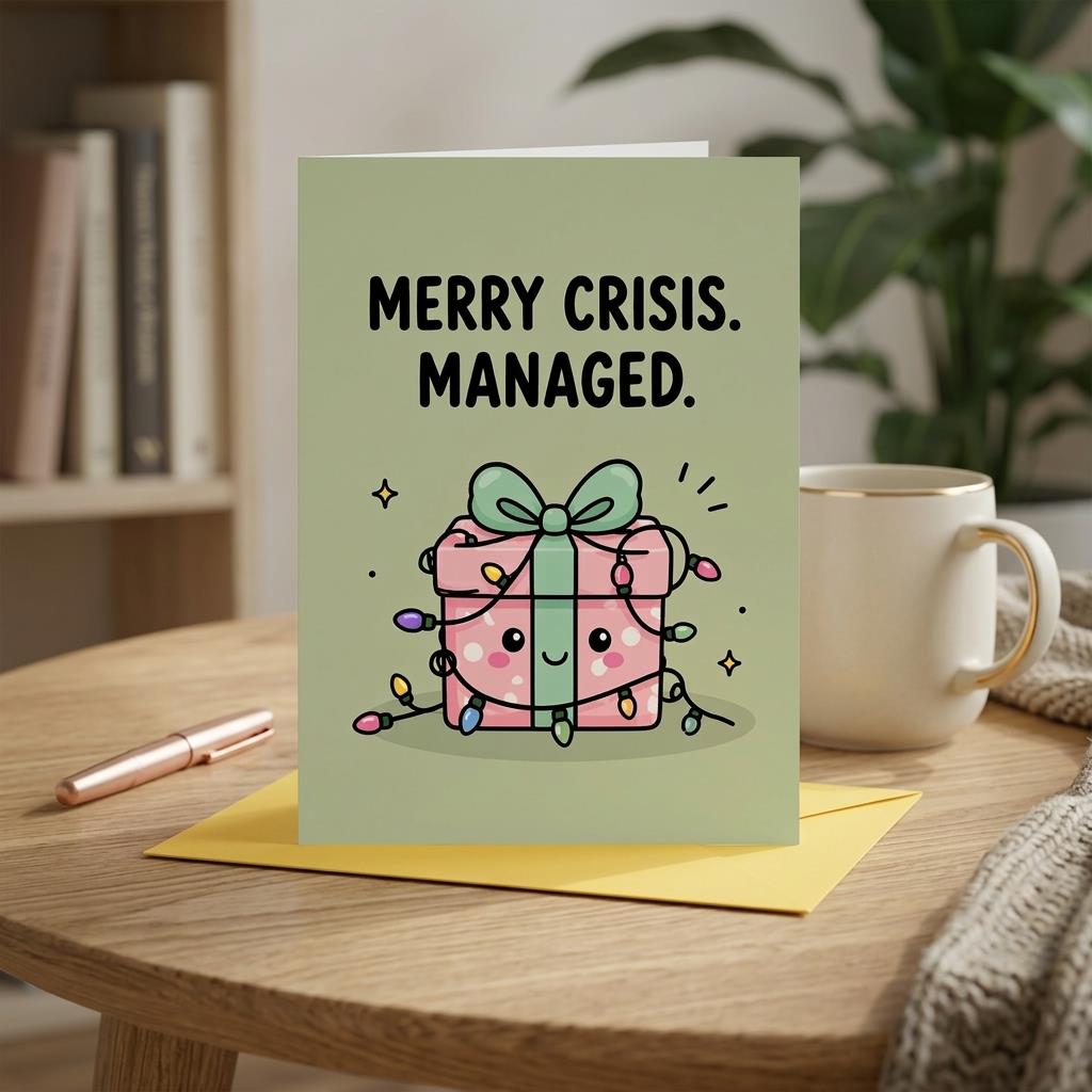 Merry Crisis, Managed Christmas Card