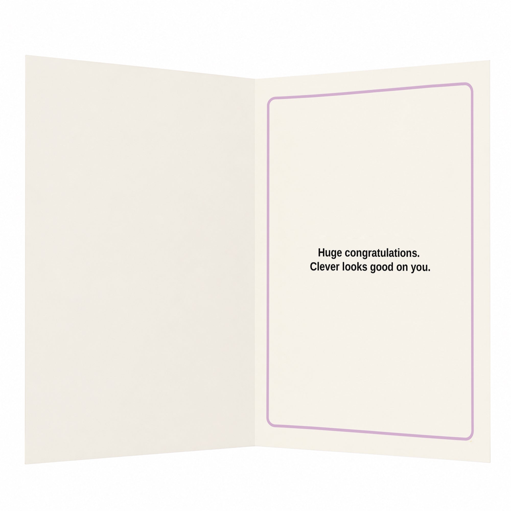 Certified Clever Clogs Graduation Congratulations Card