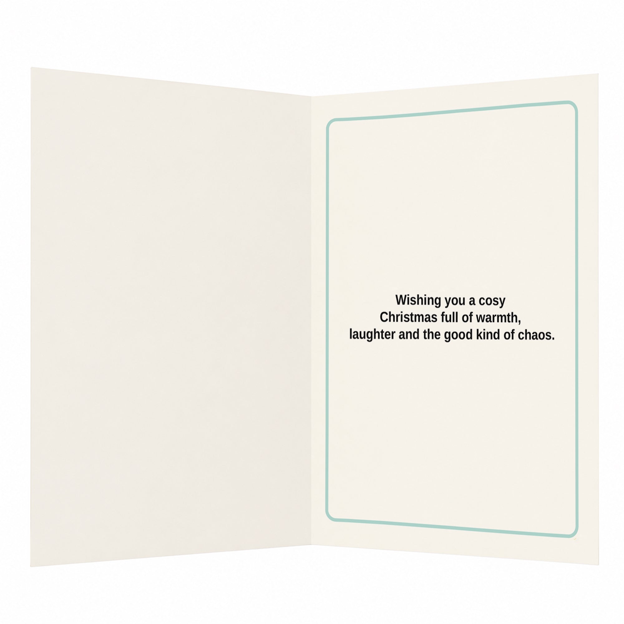 Tidings of Comfy Chaos Christmas Card