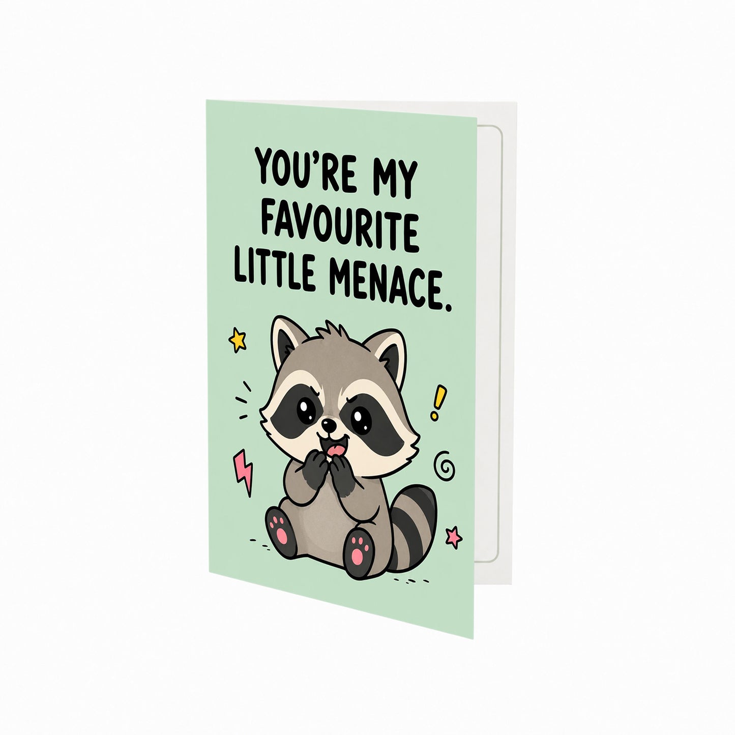 You're My Favourite Little Menace Greeting Card