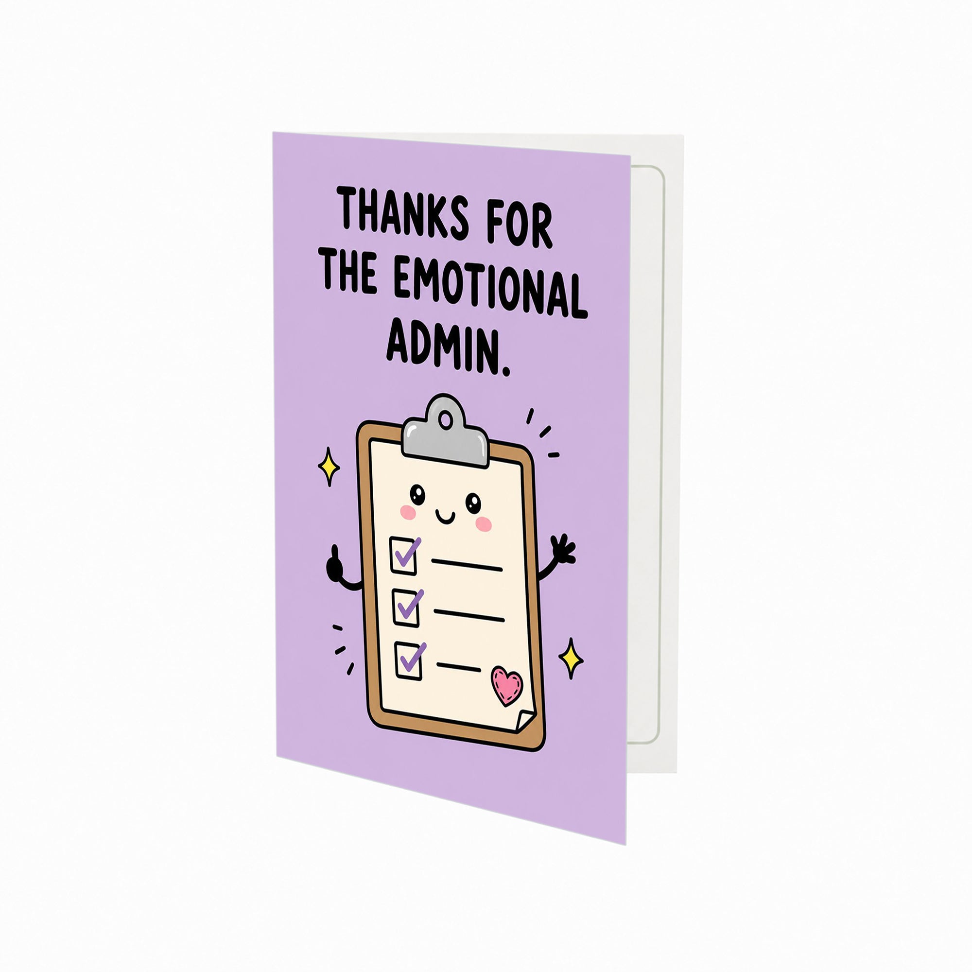 Thanks for the Emotional Admin Thank You Card