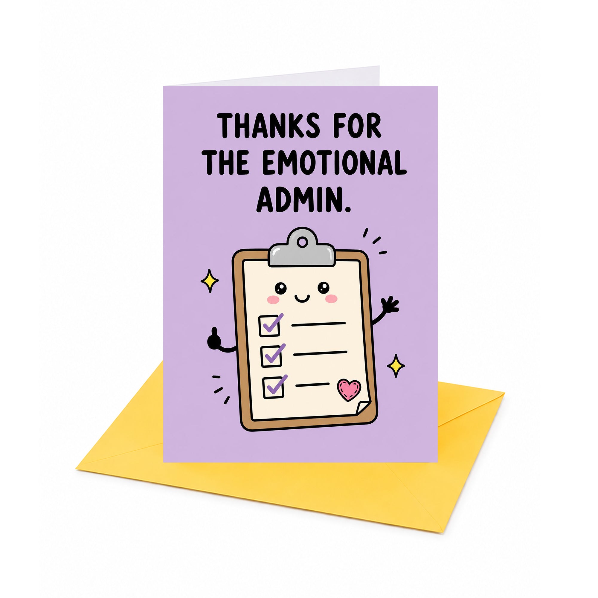 Thanks for the Emotional Admin Thank You Card