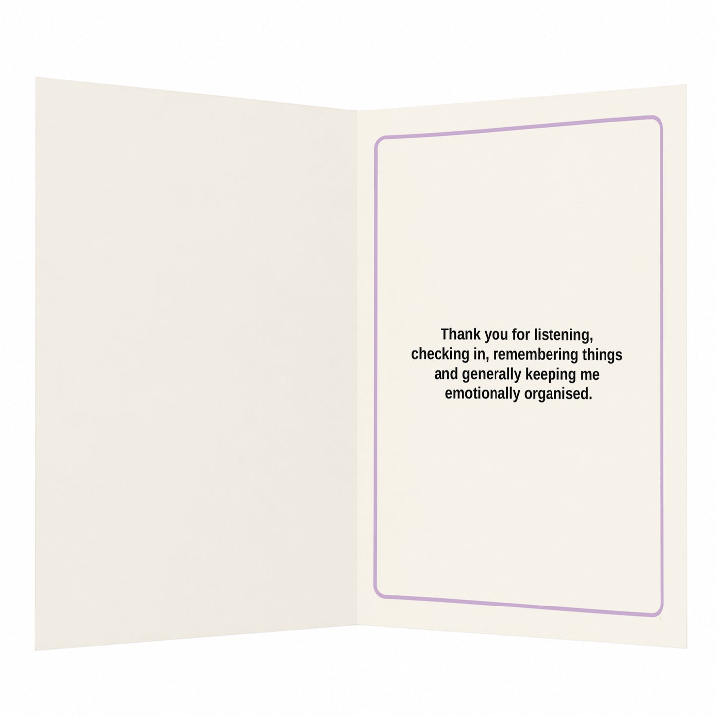 Thanks for the Emotional Admin Thank You Card