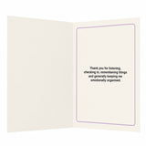Thanks for the Emotional Admin Thank You Card