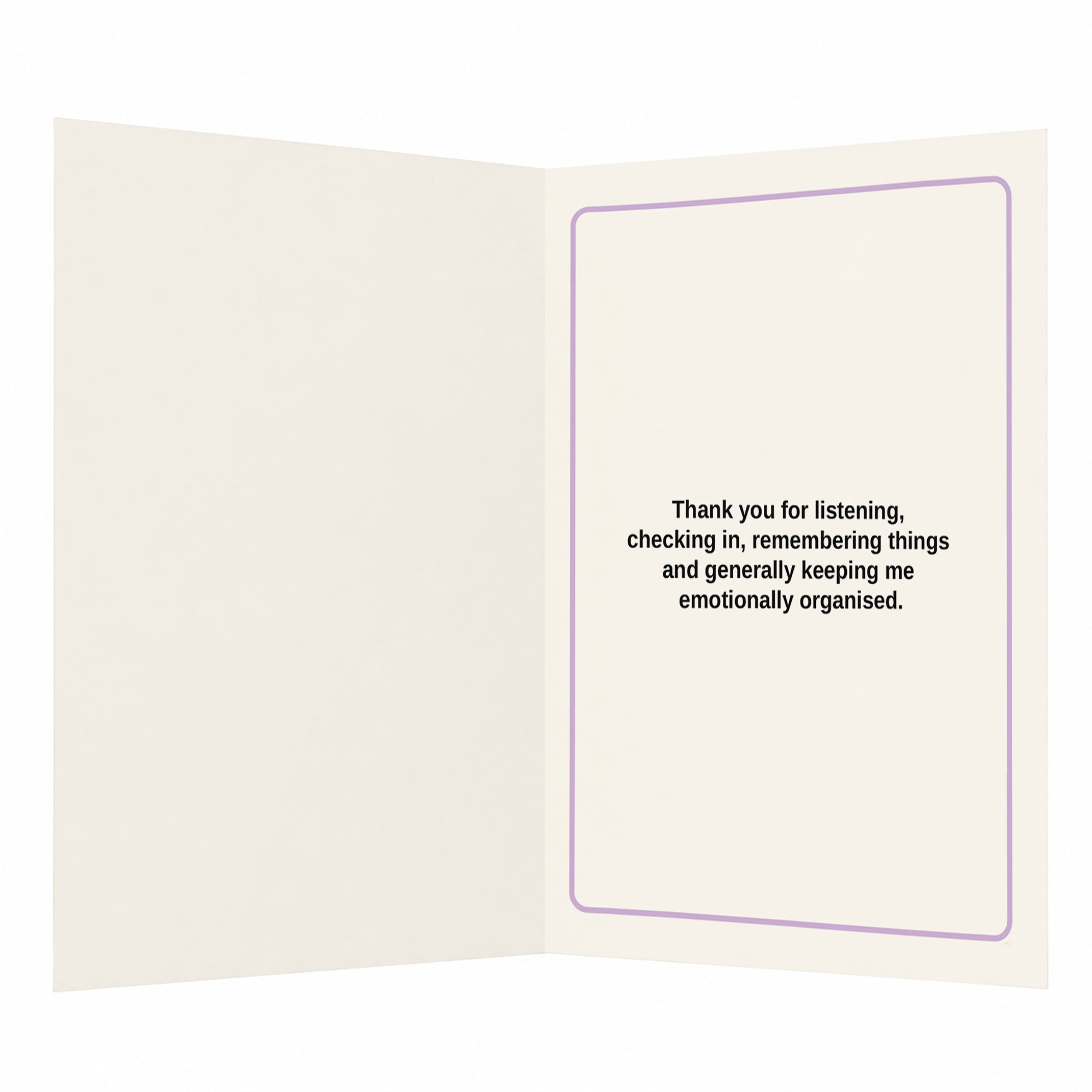 Thanks for the Emotional Admin Thank You Card