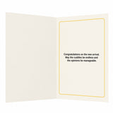 Tiny Human Hugh Opinions New Baby Congratulations Card