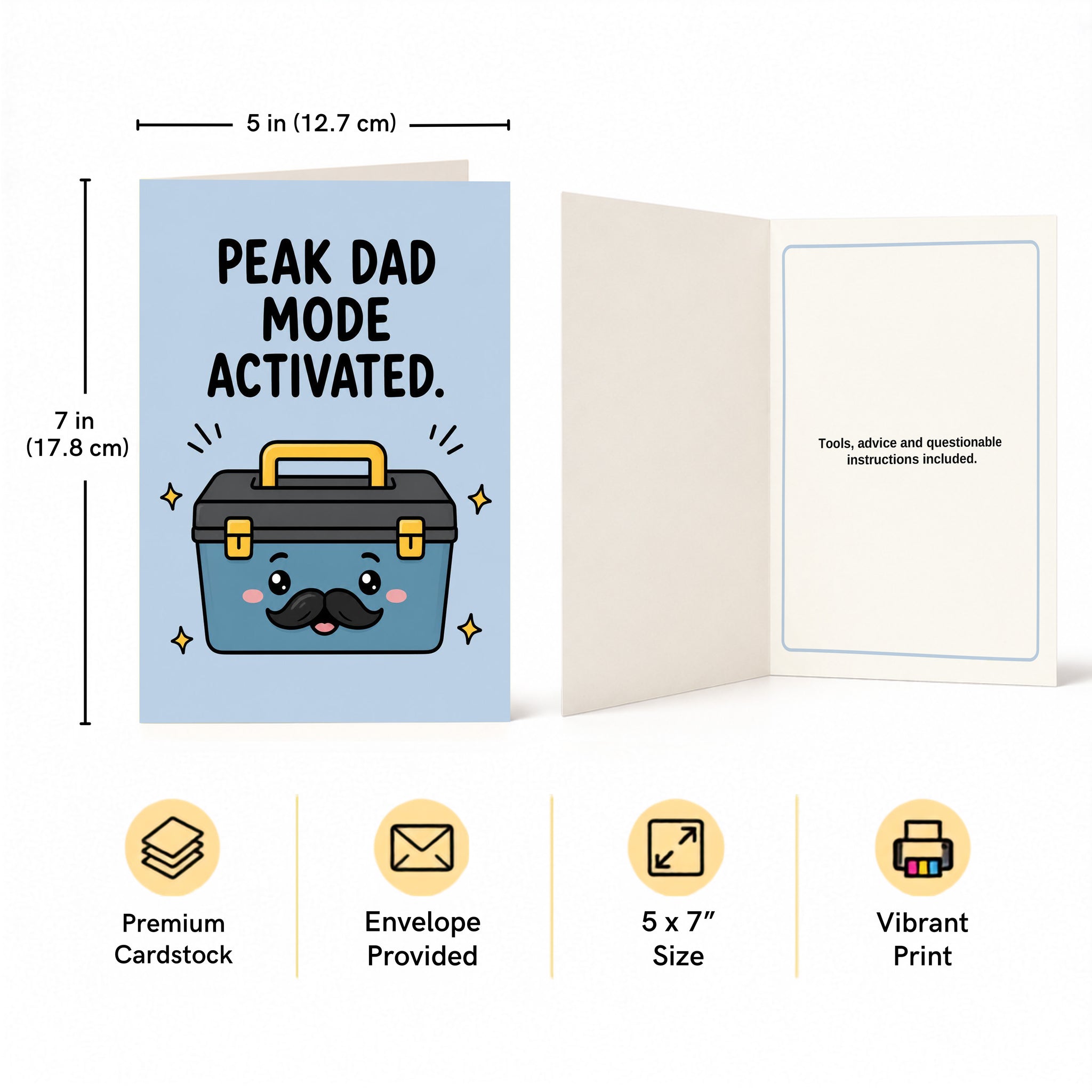 Peak Dad Mode Activated Humor Birthday, Father's Day Card