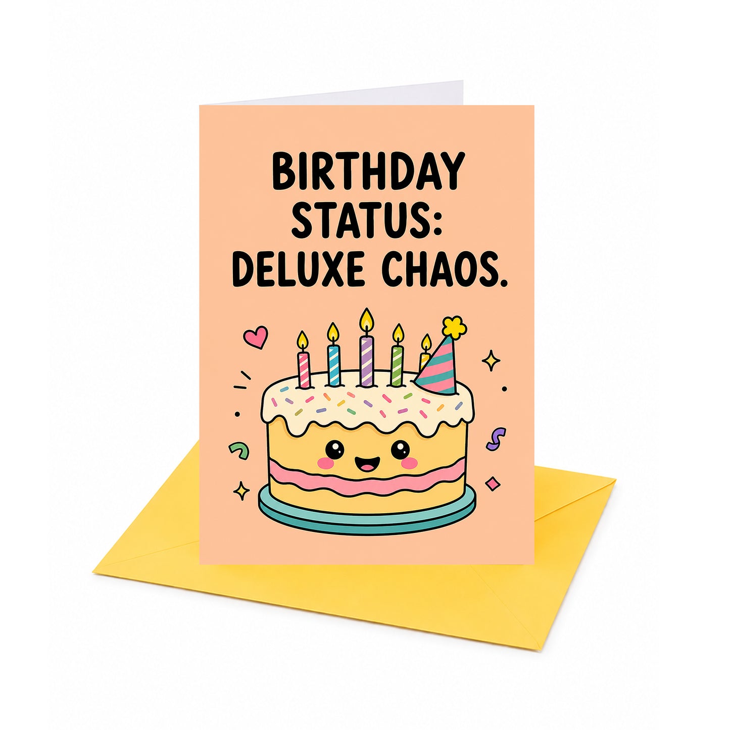 Cake Design Deluxe Chaos Birthday Card