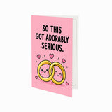 So This Got Adorably Serious Wedding Congratulations Card
