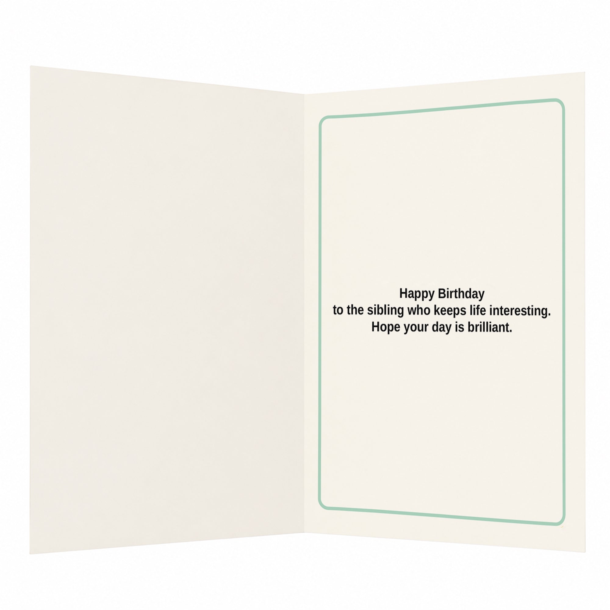 Brother Family's Favourite Menace Birthday Card