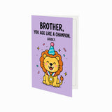 Brother You Age Like a Champion Birthday Card