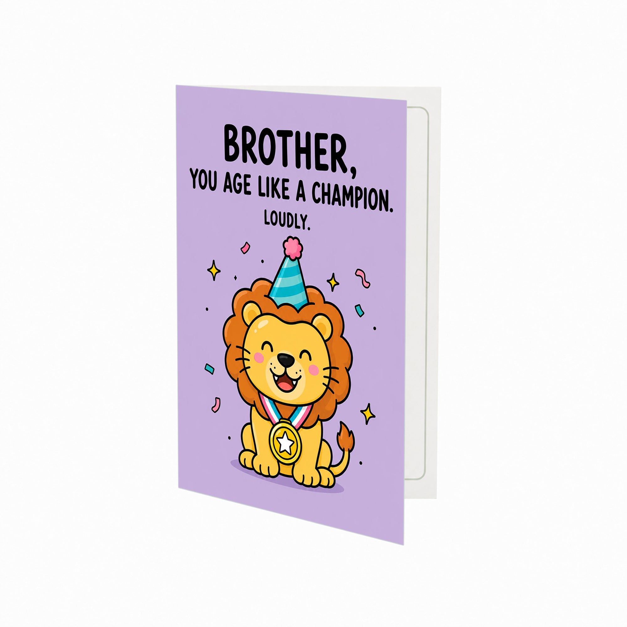 Brother You Age Like a Champion Birthday Card