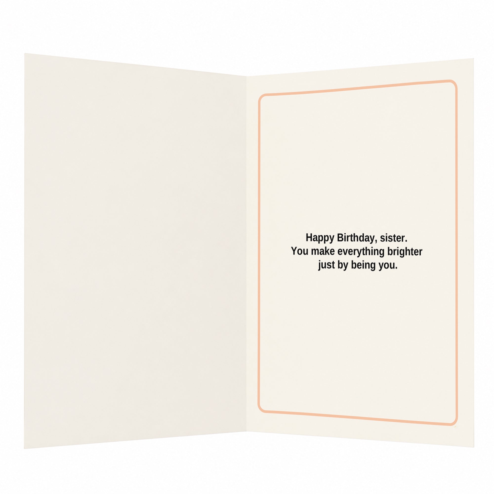 Sister You're Glam Chaotic Perfect Birthday Card