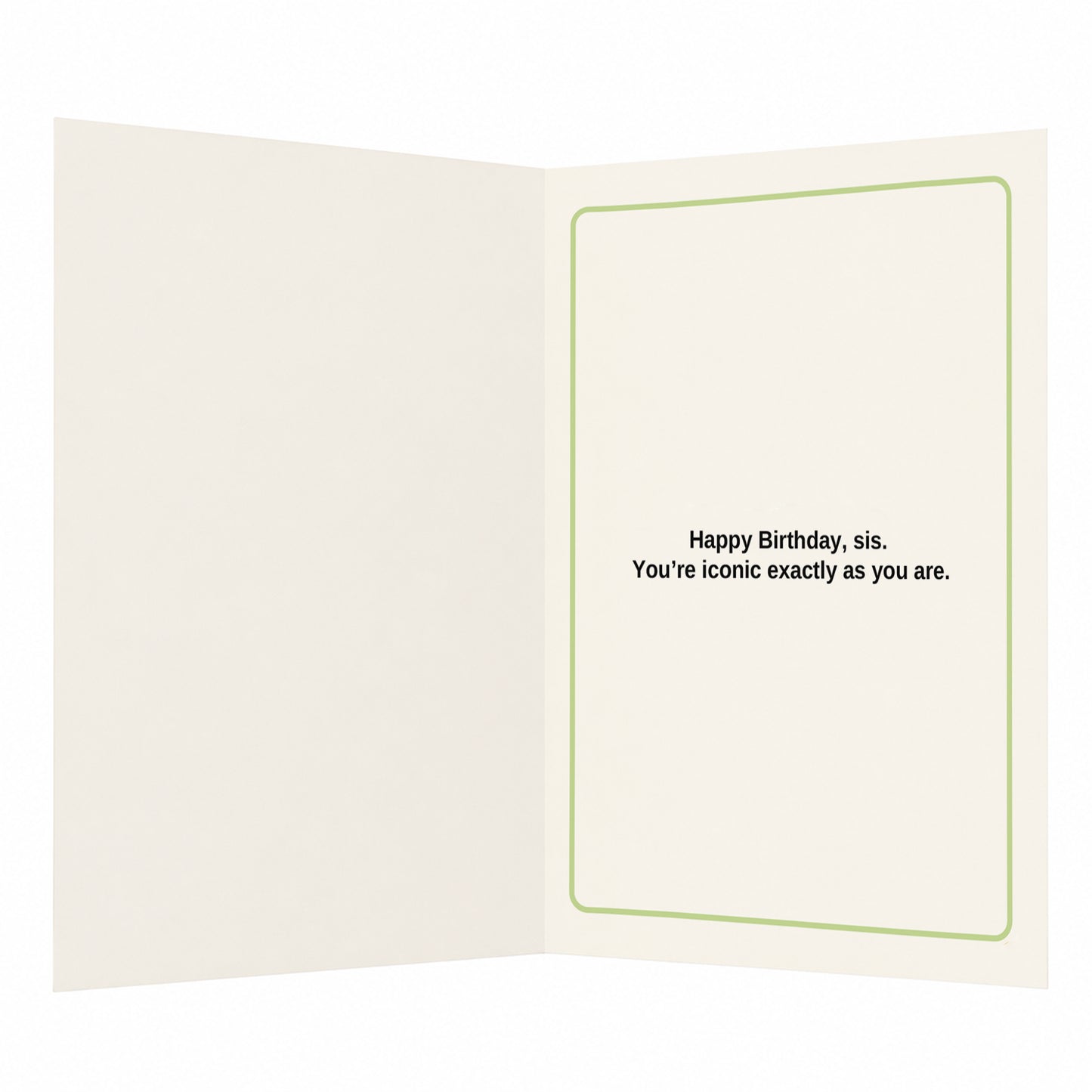 To My Favourite Sister Zero Notes Full Icon Birthday Card