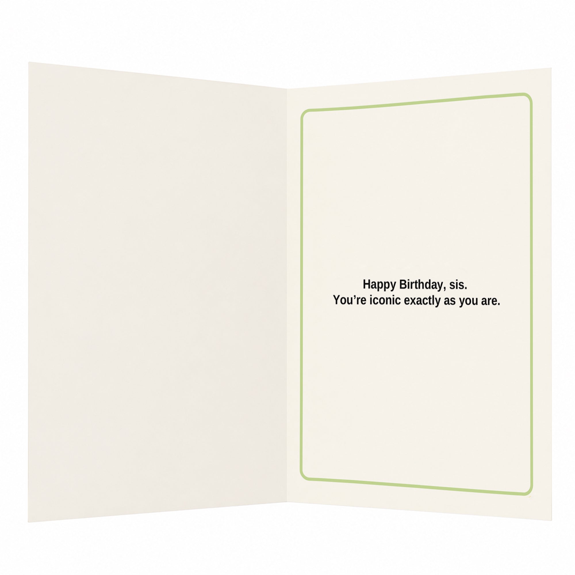 To My Favourite Sister Zero Notes Full Icon Birthday Card