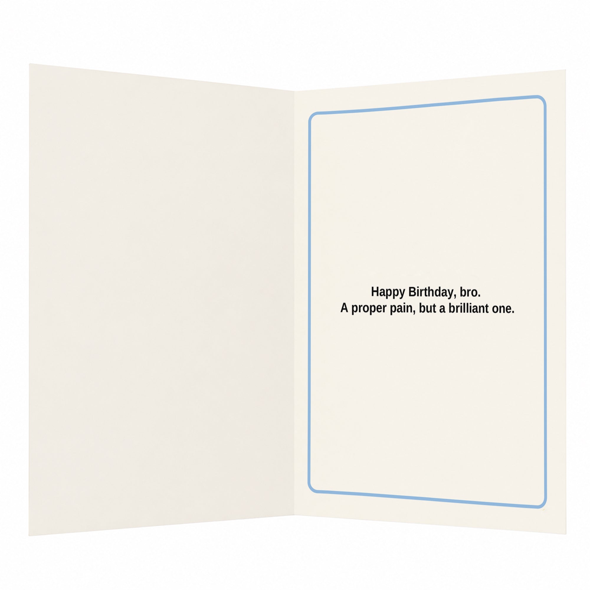 Brother Pain in the Neck Birthday Card