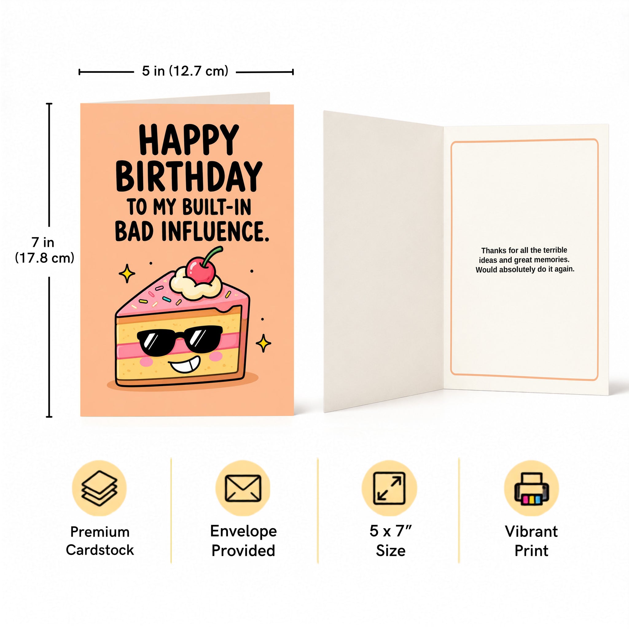 To My Built In Bad Influence Birthday Card
