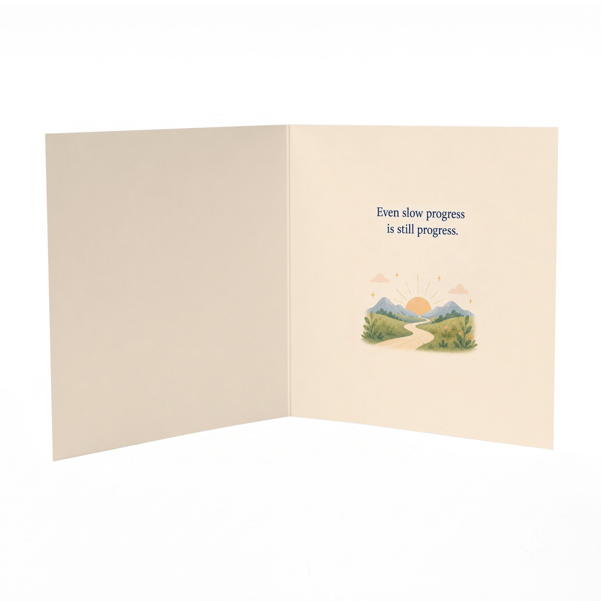 Keep Going Uplifting Progress, Perseverance Inspirational Encouragement Card