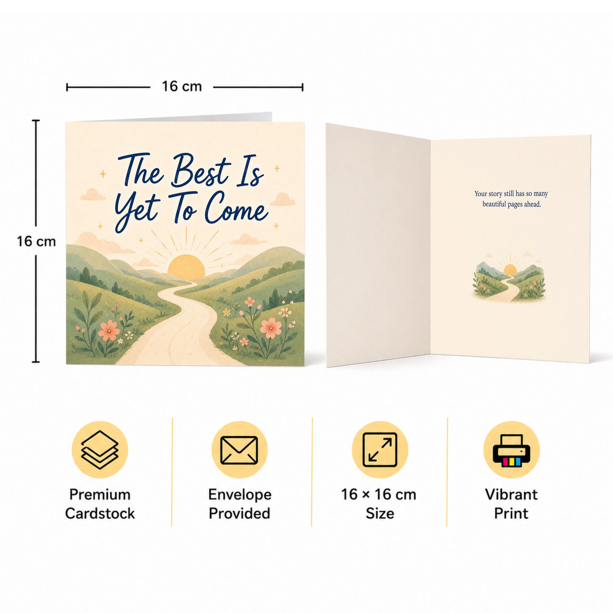 The Best is Yet to Come Encouragement Card New Beginnings, Future, Optimism