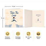 Take the Leap Encouragement Card New Job, Career Change, Fresh Start
