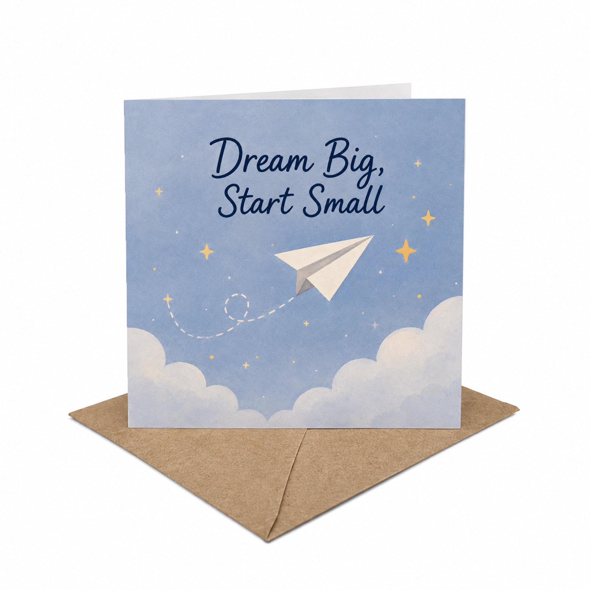 Dream Big Start Small Encouragement Card New Beginnings, Goal Setting