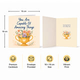 You are Capable of Amazing Things Encouragement Card Achievement, Confidence, New Job