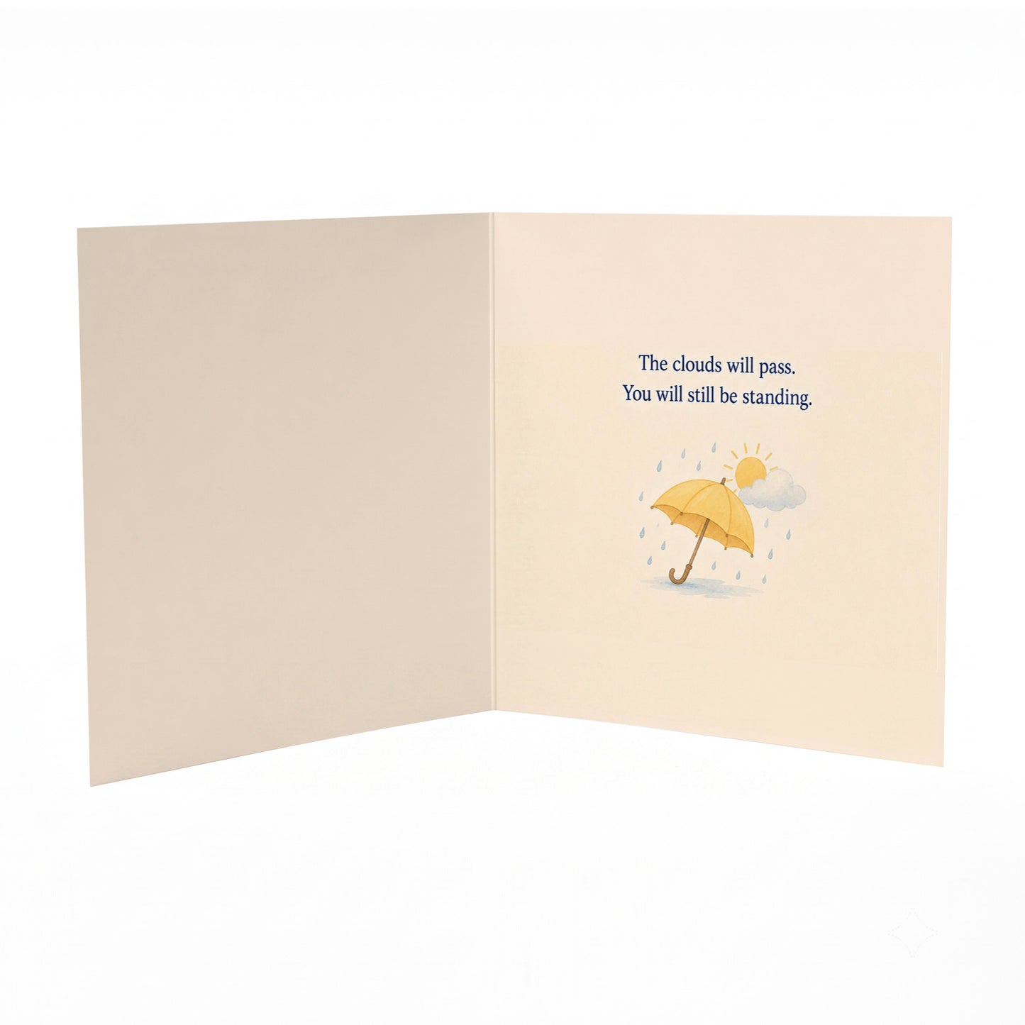 You're Stronger Than This Storm Encouragement Card Hard Times, Grief, Illness