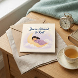 You're Allowed to Rest Encouragement Card Self Care