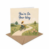 You're On Your Way Encouragement Card Progress, New Journey, Personal Growth