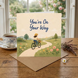 You're On Your Way Encouragement Card Progress, New Journey, Personal Growth