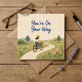 You're On Your Way Encouragement Card Progress, New Journey, Personal Growth