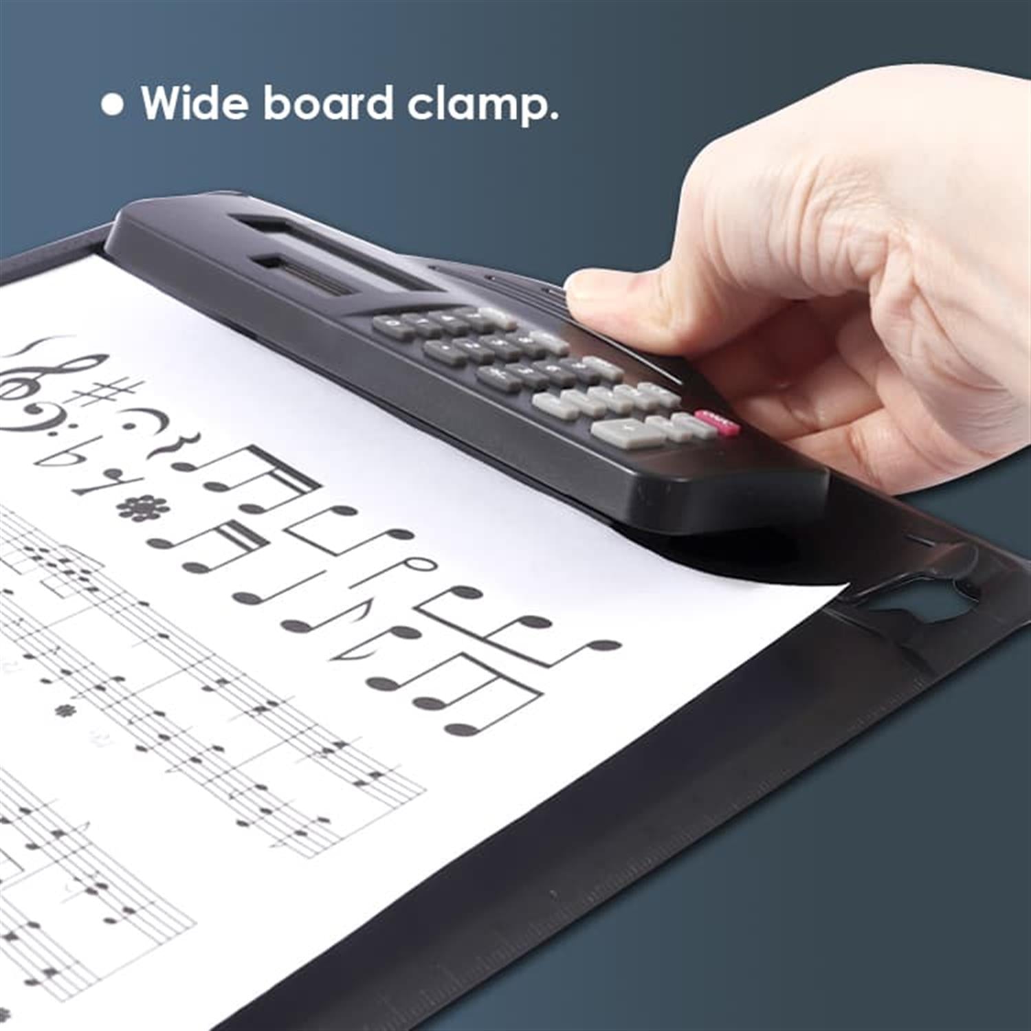 PP Writing White Clip Board With Calculator 35 × 23.5 × 3.4 cm
