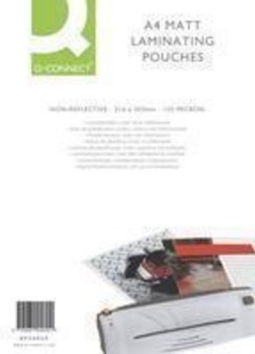 Pack of 100 Matt A4 Laminating Pouches 160 Micron