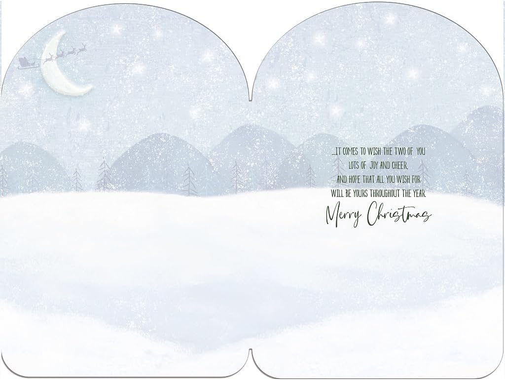Dogs With Gifts And A Card Daughter & Fiancé Christmas Card
