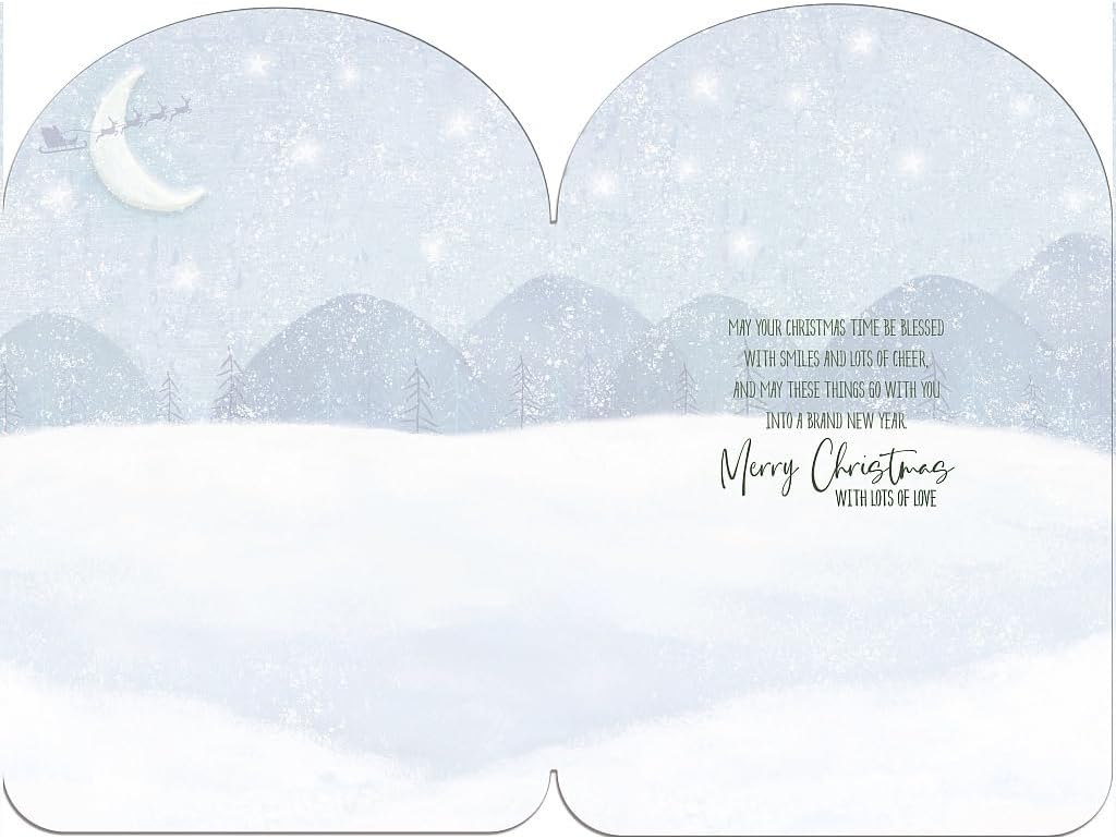 Dogs With A Snowman Son Christmas Card
