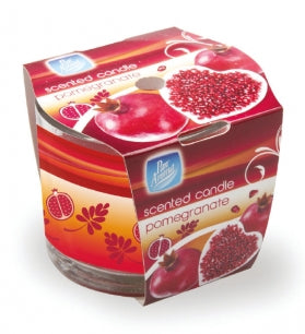 Pan Aroma Straight Edge Sleeve Wrap Candle - Pomegranate