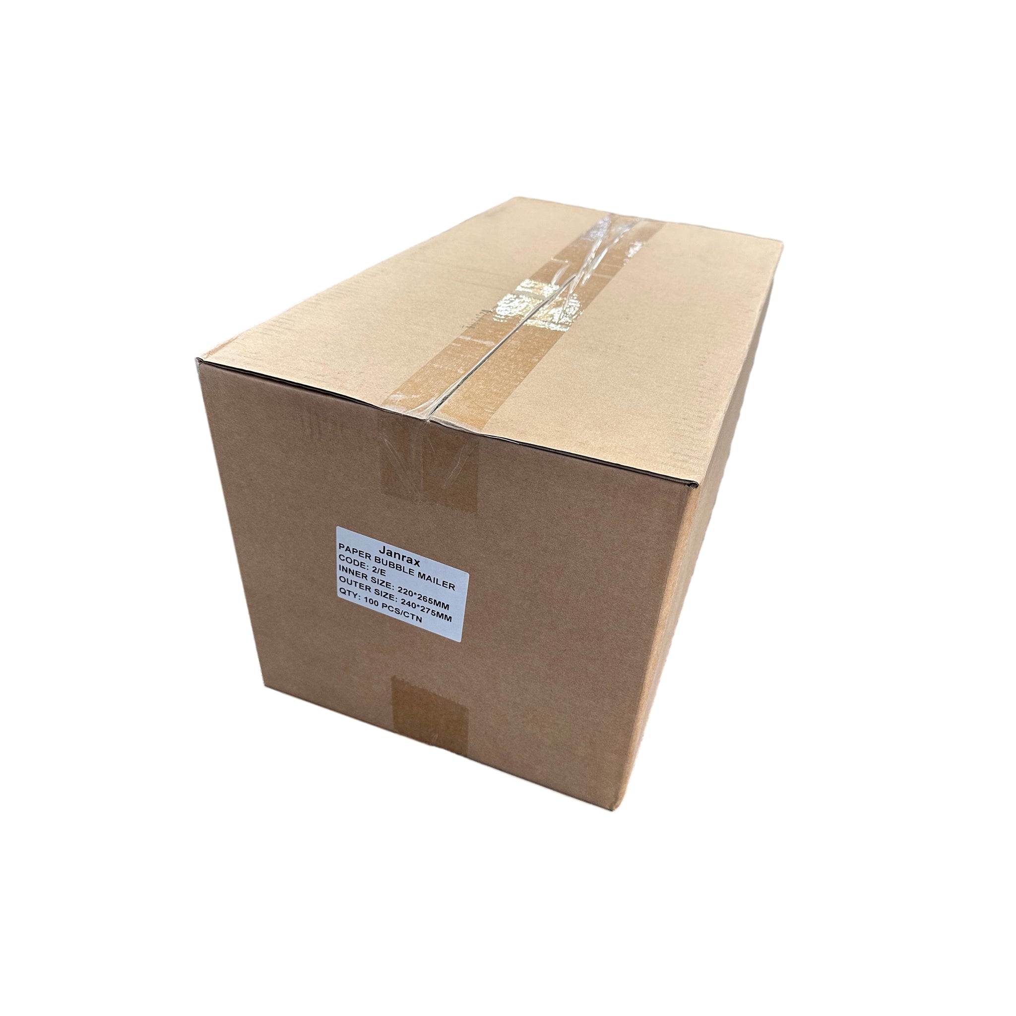 Bubble Lined Size 2/E Padded Brown Postal Envelope by Janrax