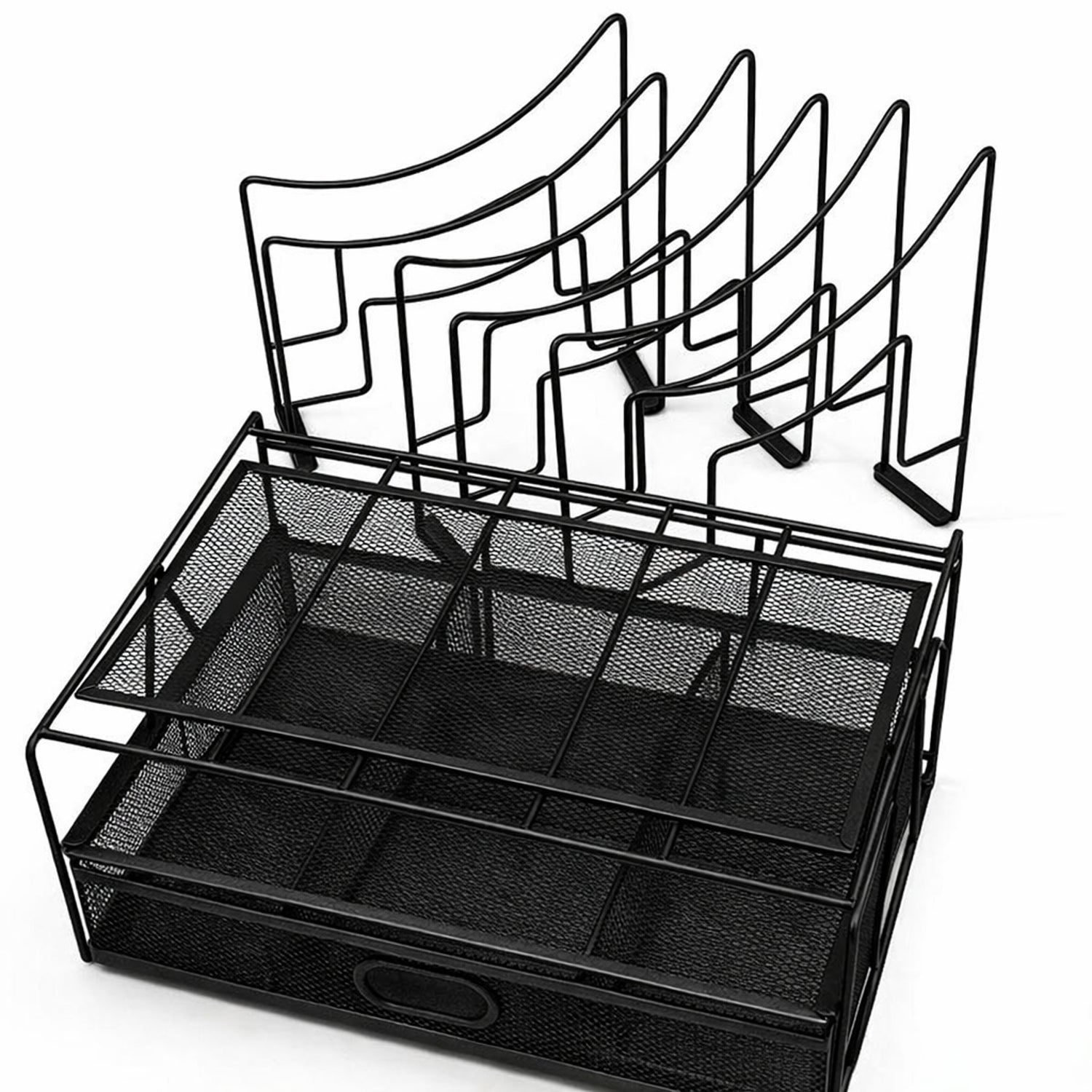 Black Desk Storage Rack Drawer-style File Document Organizer
