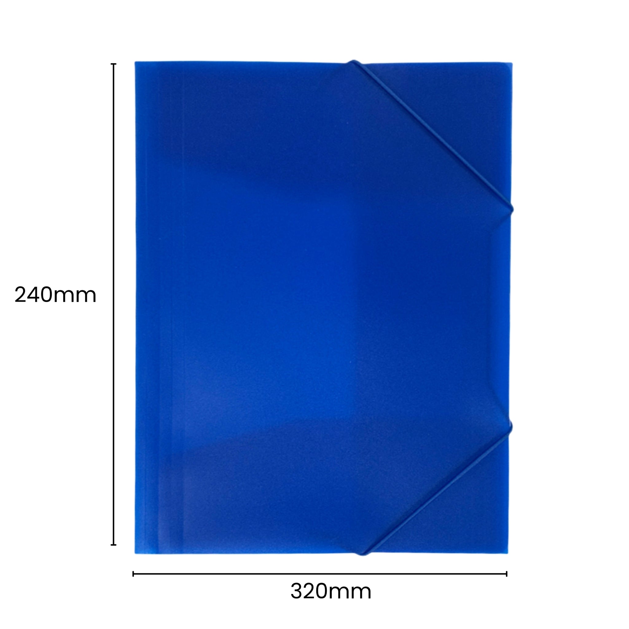 Janrax A4 Clearview Black 3 Flap Folder with Elasticated Closure
