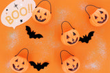 Pack of 6 Halloween Pumpkin Treat Buckets 6.5cm x 5.5cm