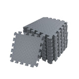 Pack of 4 30x30cm Grey Coloured 1cm Thick EVA Foam Mats