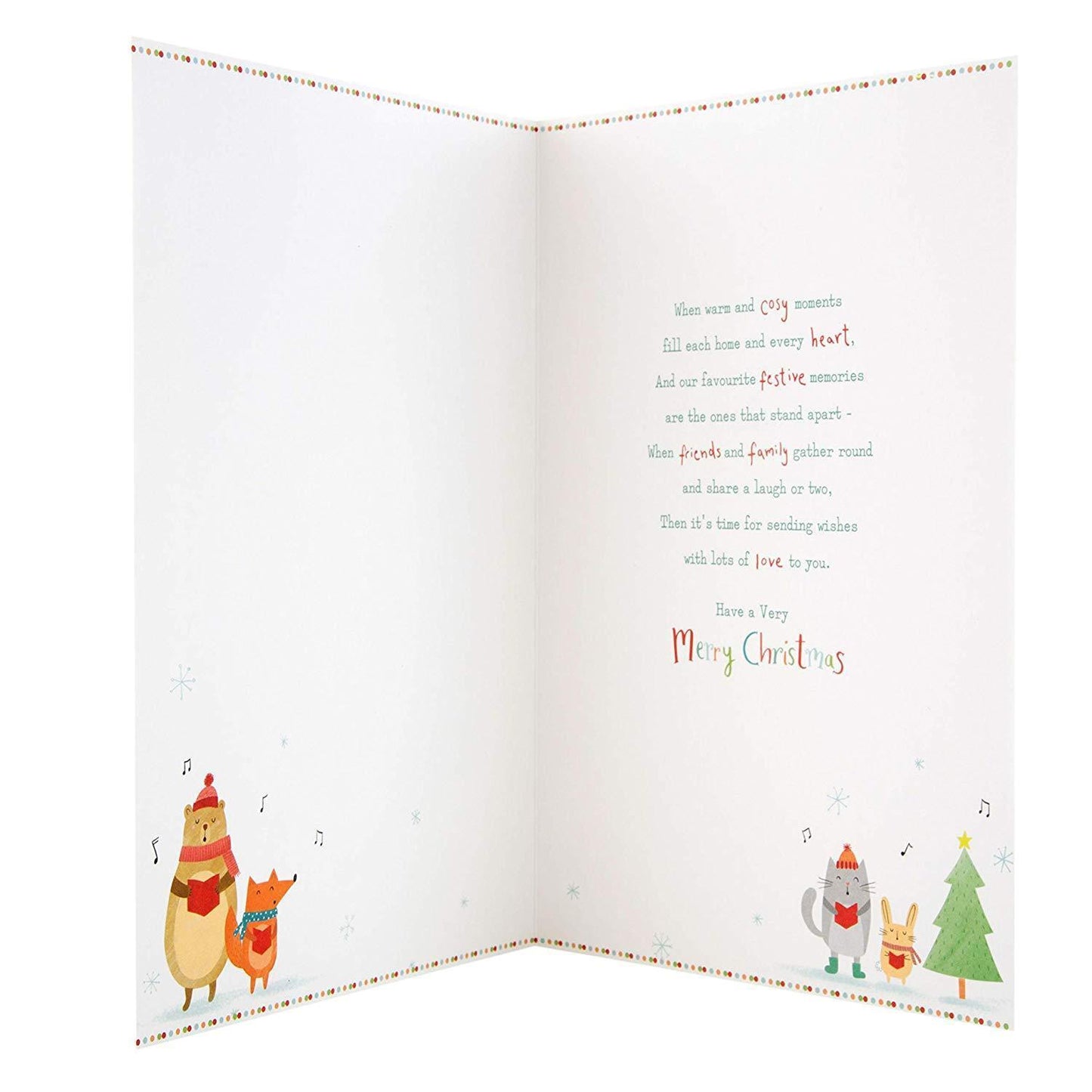 Hallmark Medium Happy Christmas Card 'Happiness' 