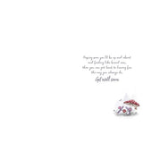 Mouse and Mushroom Design Speedy Recovery Get Well Soon Card