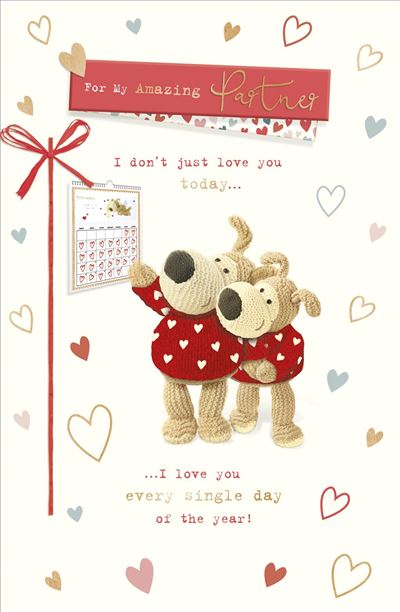 Boofle Amazing Partner Valentine's Day Card 