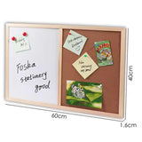 Dual‑Purpose Organizational Board 40 × 60 cm – Magnetic Whiteboard & Self‑Healing Cork Board